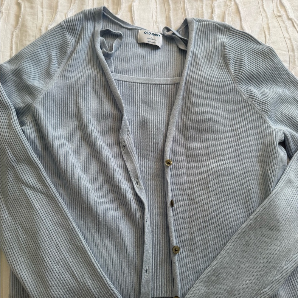 Old Navy Light Blue Ribbed Tank - Picture 5 of 5